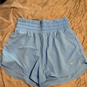 Nike Women's Light Blue Athletic Shorts